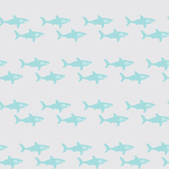 seamless pattern, Shark art surface design for fabric scarf and decor
- 756137210
