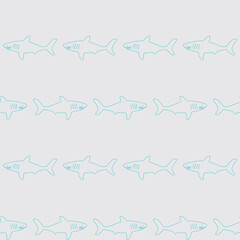 seamless pattern, Shark art surface design for fabric scarf and decor
- 756137222