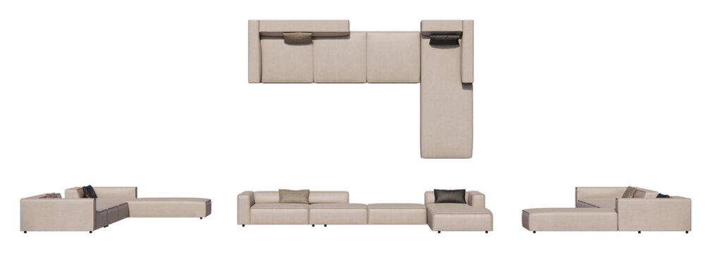 lange modern sofa l shape