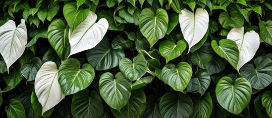 A close up of a terrestrial plant with green and white leaves, possibly a groundcover or herb. It could be a flowering plant or annual plant, adding a touch of nature to any event