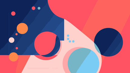 Obraz premium Flat vector illustration of a geometric pattern.