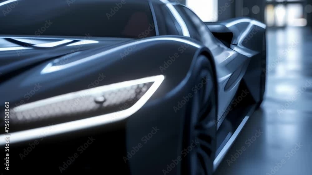 Poster the camera zooms in on the front grille revealing a sleek and narrow design with carefully p opening