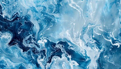 Obraz premium Blue marble background, illustration