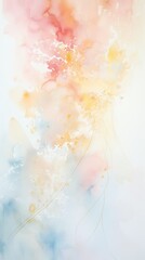 Abstract Colorful Background: Oil Painting Wash, Bright, Wet Illustration, Digital Art Wallpaper