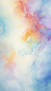 Abstract Colorful Background: Oil Painting Wash, Bright, Wet Illustration, Digital Art Wallpaper