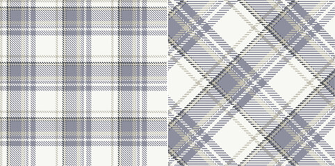 Vector checkered pattern. Tartan, textured seamless twill for flannel shirts, duvet covers, other autumn winter textile mills. Vector Format
