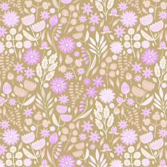 Floral Pattern Flower Blossom Spring Illustration For Fabric Textile Design Print