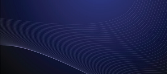 Blue abstract line background banner vector image design