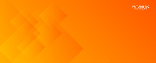 Modern red orange banner background. Yellow and orange gradient with circle halftone pattern curve wave decoration. Graphic design element lines style concept for web, flyer, card cover or brochure