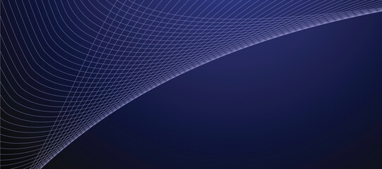 Blue abstract line background banner vector image design
