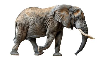 Meticulous capture of an African Elephant, emphasizing its textured skin and grandeur, representing wildlife conservation