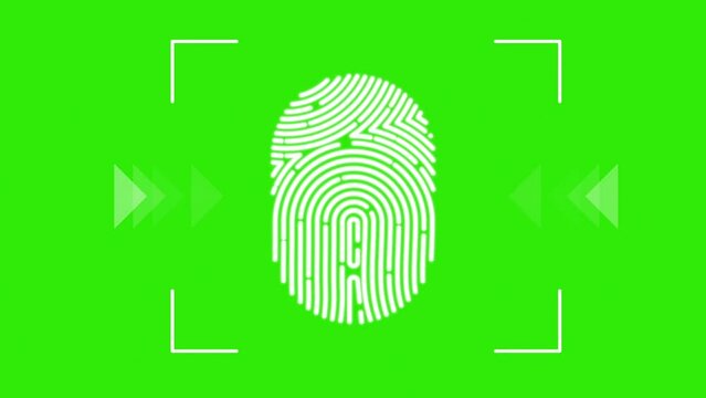 fingerprint on greenscreen