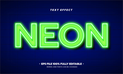 Neon Glow 3d Text effect 