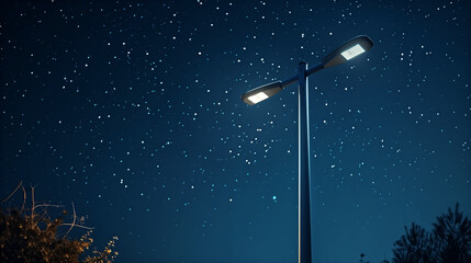 an energy-efficient LED streetlight powered by solar energy, urb