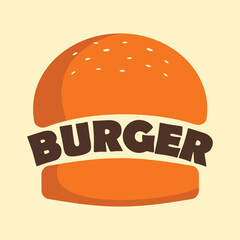 delicious tasty fresh burger perfect for fast food chain or franchise restaurant vector illustration design