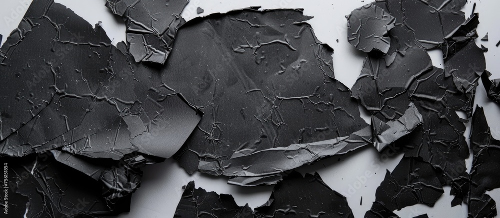 Poster a stack of grey rocks sits on a white surface, creating a monochrome pattern. the event showcases mo