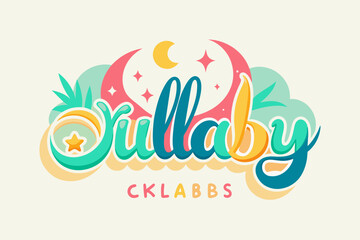Fototapeta na wymiar logo s nameis lullaby for site about kids and-bab