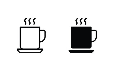 Cup of coffee icon set vector illustration