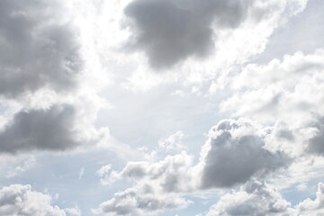 Fototapeta na wymiar Cloudy gray sky texture background