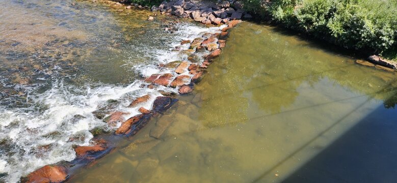 Rushing water in a creek