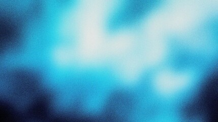 Fototapeta premium Royal Blue, Sky Blue, White, gradient background with grain and noise texture