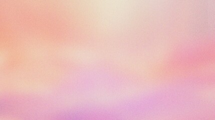 Soft peach, Coral pink, Pale lavender, gradient background with grain and noise texture