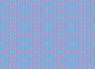 Crochet blue and pink pattern Vector illustration Seamless knitting