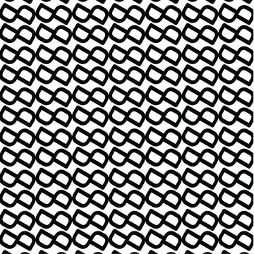 Seamless geometric pattern. Vector illustration. Black and white.