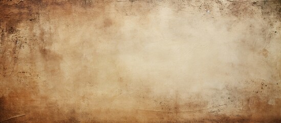 A rectangular piece of old paper with brown stains resembling amber and wood tints. It has a beige...