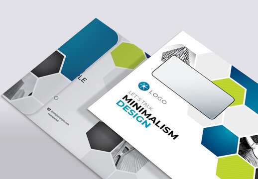 Blue Accent Professional Business B5 Envelope
