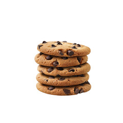 Fototapeta na wymiar Cookies isolated on transparent background 