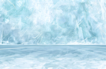 Obraz premium Ice Skating Rink Surface in Close-Up