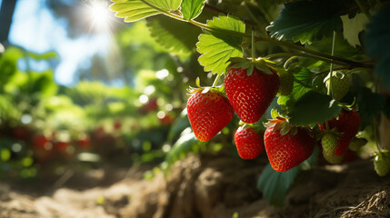 illustration strawberries in the garden_18