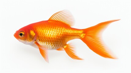 Obraz premium Goldfish isolated on a white background