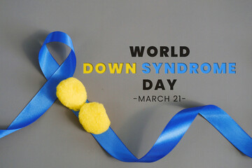 Banner of World Down syndrome on March 21