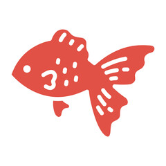 お祭り屋台の金魚すくいベクターアイコン