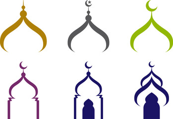 Creative mosque dome vector illustration. Dome vector designs