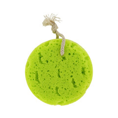 green sponge for body wash, isolated transparent png