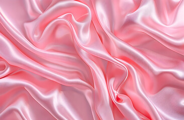 Fototapeta premium Pink Satin Silk Texture