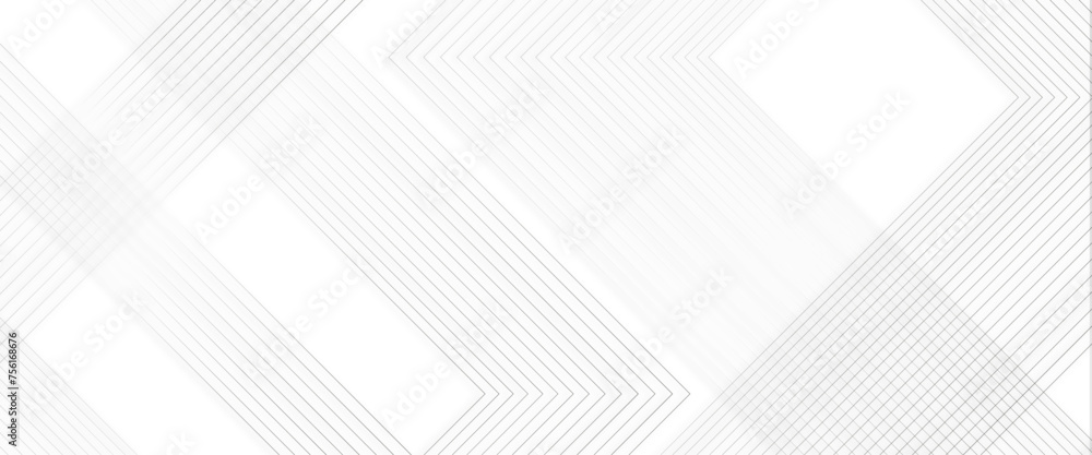 Poster Vector abstract elegant black Transparent background with shiny white geometric lines, modern white diagonal rounded lines pattern.