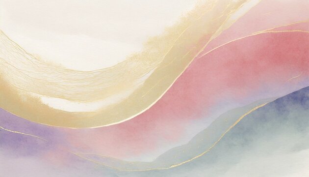 Beautiful wave background, painted in watercolor.
