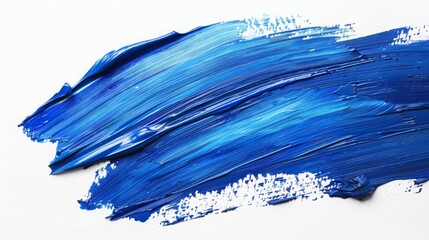 Blue paint brush stroke stain color texture swatch background