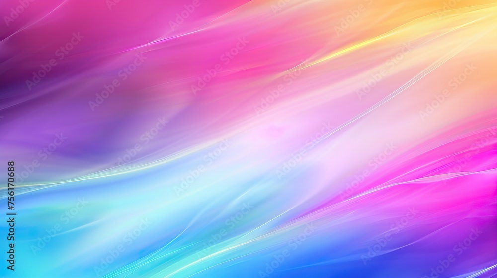 Wall mural blurred colored abstract background. smooth transitions of rainbow colors. colorful gradient.