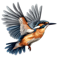 Obraz premium kingfisher bird flying 