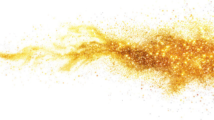 Gold Sparkle Splatter, Gold Sparkles Isolated on Transparent Background