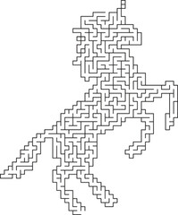 Unicorn Maze Puzzle 