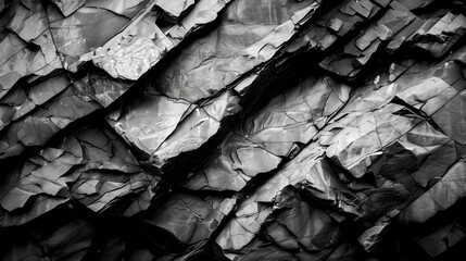 Stone Texture - Layered Geological Layers - Weathered Surface of Rocky Stone Plateau - Cracks - obrazy, fototapety, plakaty