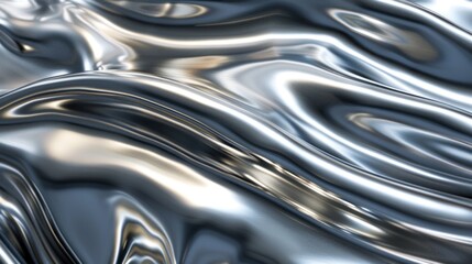 Abstract background with silver metallic surface. Metallic background. Luxurious. Geometric shapes. Realistic metal abstract business background