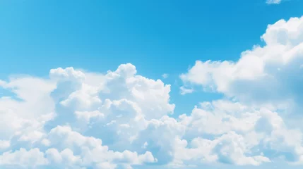 Rolgordijnen blue sky background with clouds background with blue sky clouds landscape background © ORG
