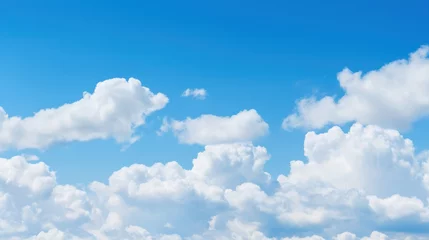 Deurstickers blue sky background with clouds background with blue sky clouds landscape background © ORG